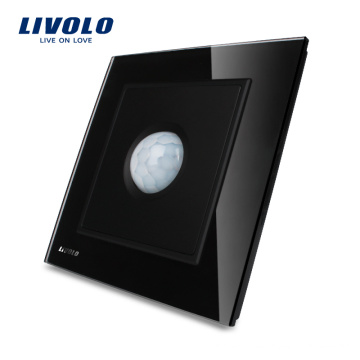 Livolo elektrische schalter goldene glasscheibe hause wand sensor motion licht schalter neue menschliche induktion vl-w291rg-11
